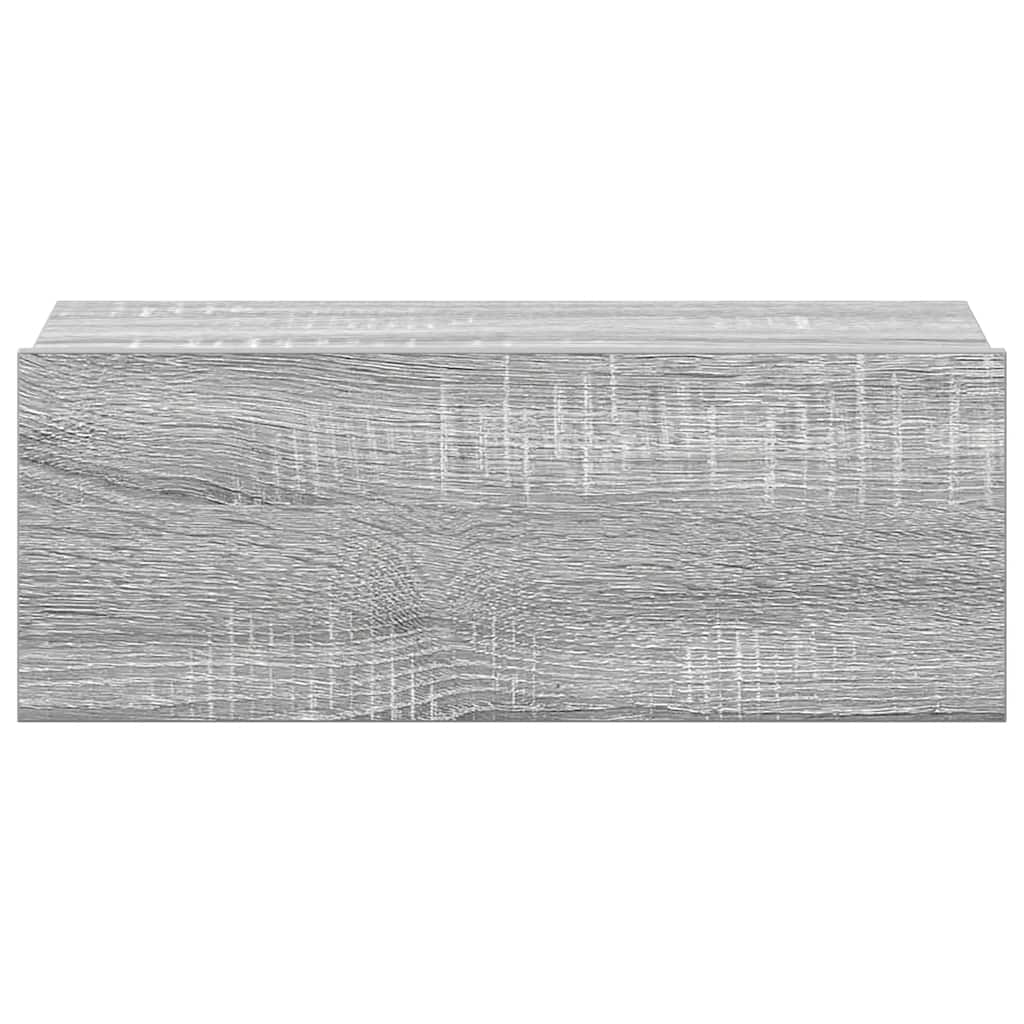 Comodini Pensili Grigio Sonoma 2pz 40x30x15cm Legno Multistrato - homemem39