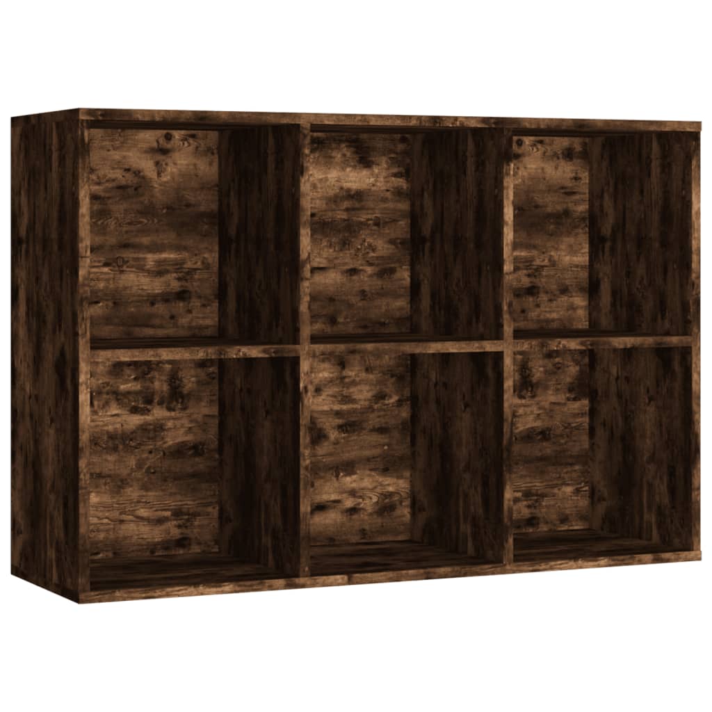 Libreria/Credenza Rovere Fumo 66x30x98 cm in Legno Multistrato | homemem39
