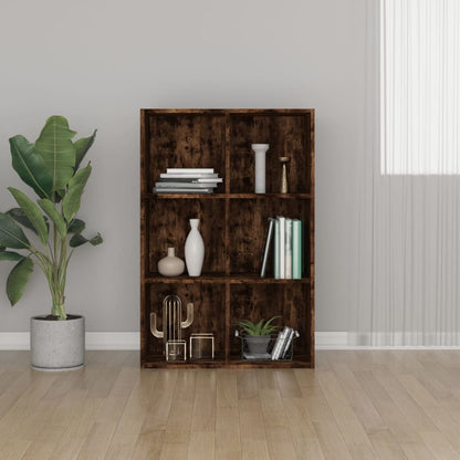 Libreria/Credenza Rovere Fumo 66x30x98 cm in Legno Multistrato