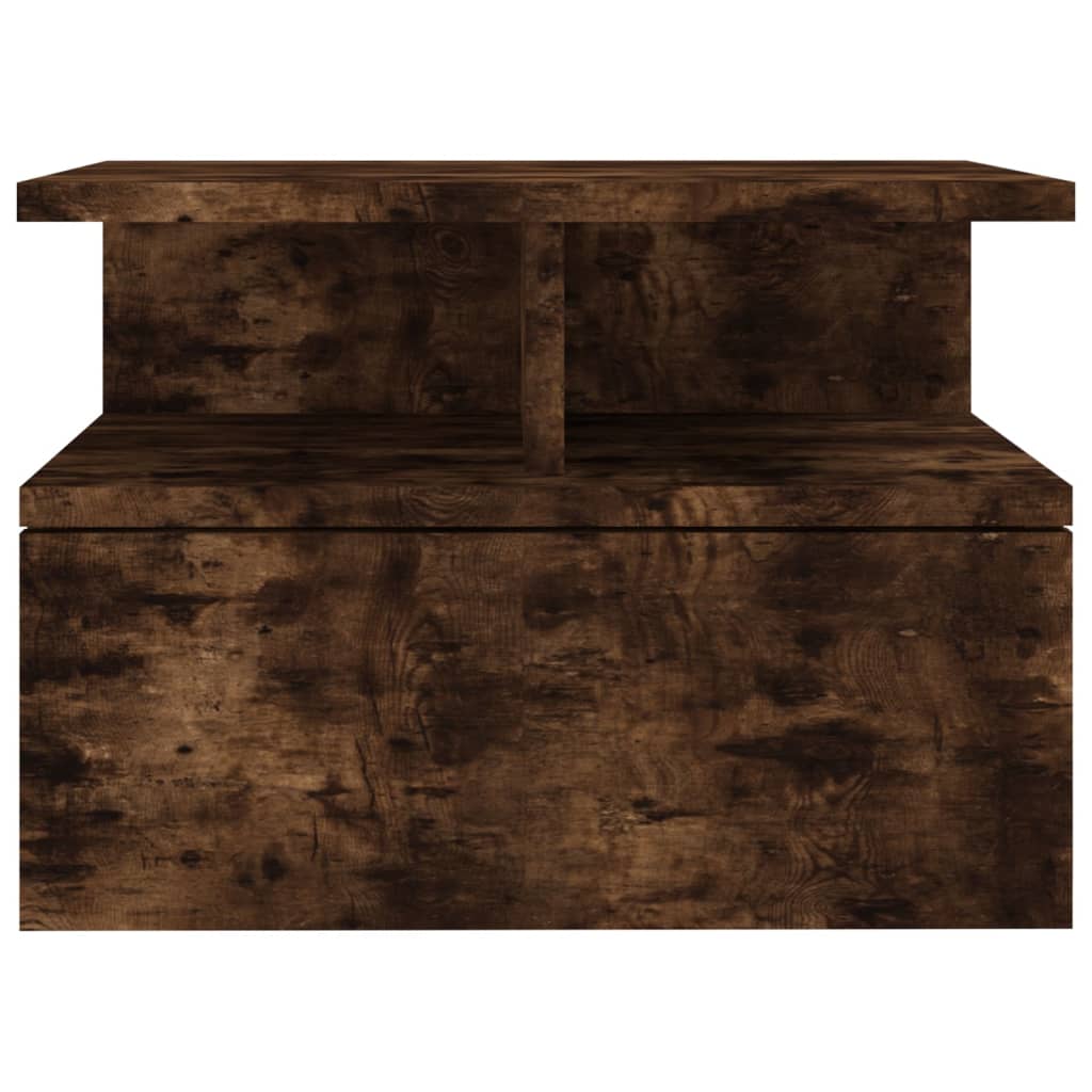 Comodini Pensili Rovere Fumo 2pz 40x31x27 cm Legno Multistrato - homemem39