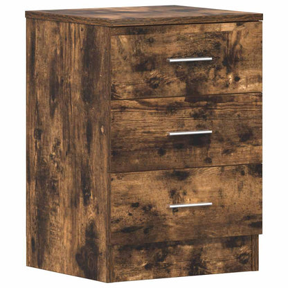 Comodini 2 pz Rovere Fumo 38x35x56 cm in Legno Multistrato - homemem39