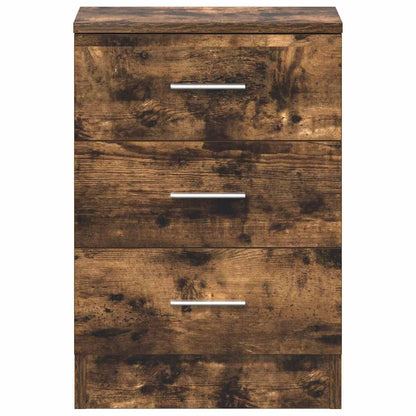Comodini 2 pz Rovere Fumo 38x35x56 cm in Legno Multistrato - homemem39