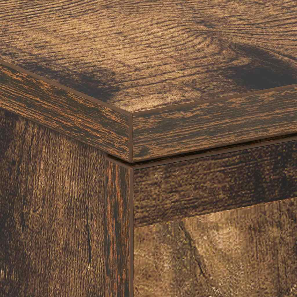 Comodini 2 pz Rovere Fumo 38x35x56 cm in Legno Multistrato | homemem39
