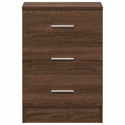 Comodini 2 pz Rovere Marrone 38x35x56 cm in Legno Multistrato - homemem39