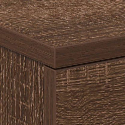Comodini 2 pz Rovere Marrone 38x35x56 cm in Legno Multistrato - homemem39