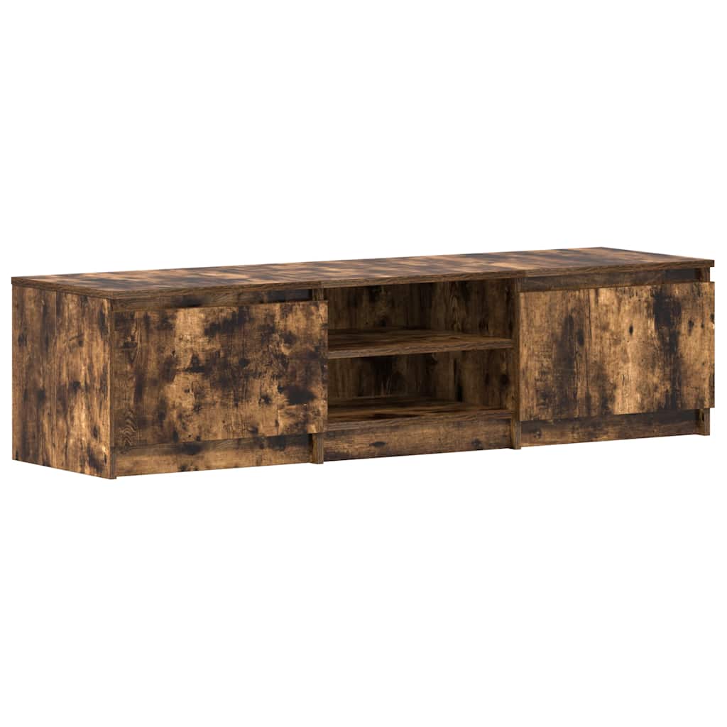 Mobile TV Rovere Fumo 140x40x35,5 cm in Legno Multistrato - homemem39