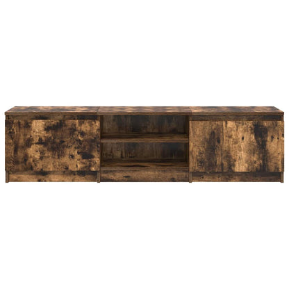 Mobile TV Rovere Fumo 140x40x35,5 cm in Legno Multistrato - homemem39