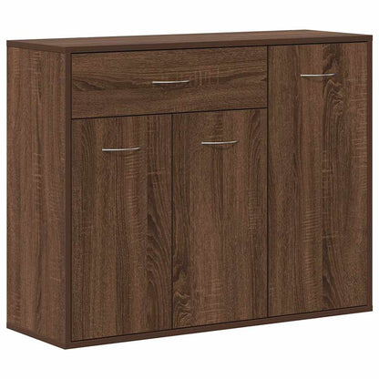 Credenza Rovere Marrone 88x30x70 cm in Legno Multistrato - homemem39