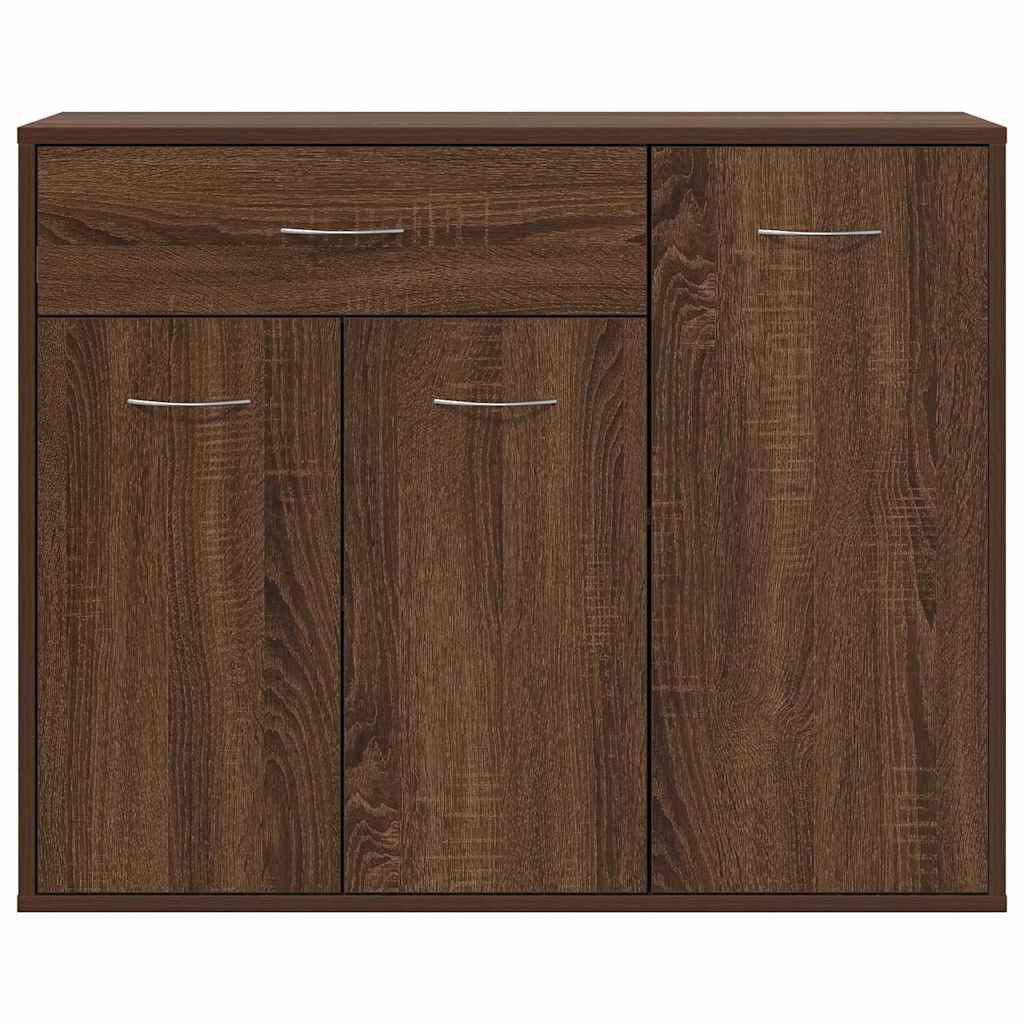 Credenza Rovere Marrone 88x30x70 cm in Legno Multistrato - homemem39