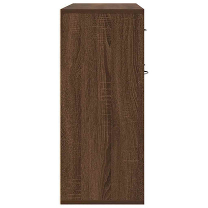 Credenza Rovere Marrone 88x30x70 cm in Legno Multistrato - homemem39