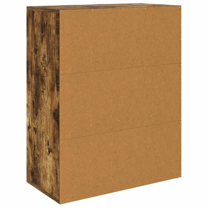 Credenza Rovere Fumo 60x30x75 cm in Legno Multistrato