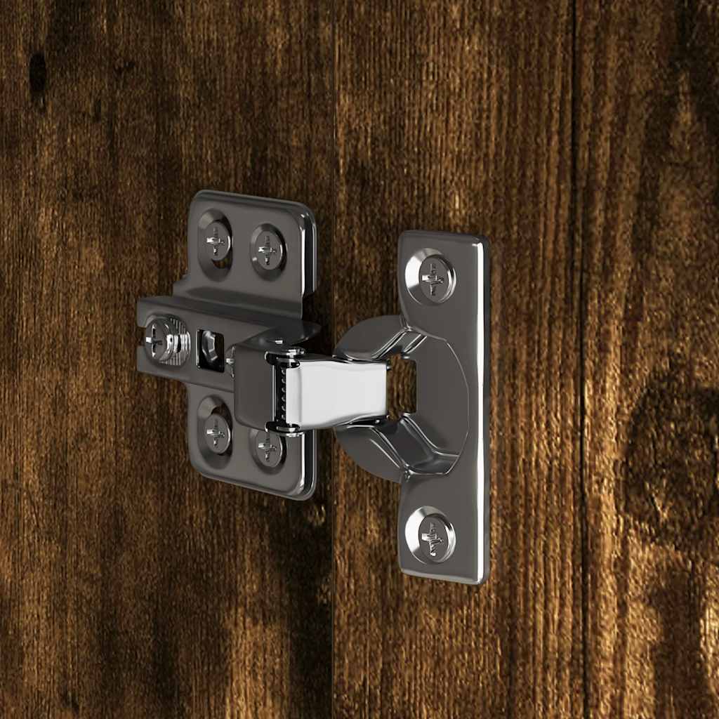 Credenza Rovere Fumo 60x30x75 cm in Legno Multistrato