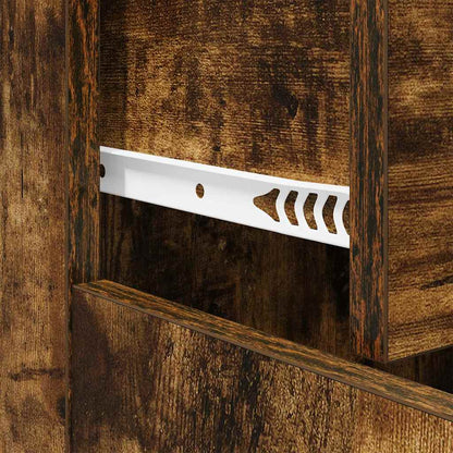 Credenza Rovere Fumo 60x30x75 cm in Legno Multistrato