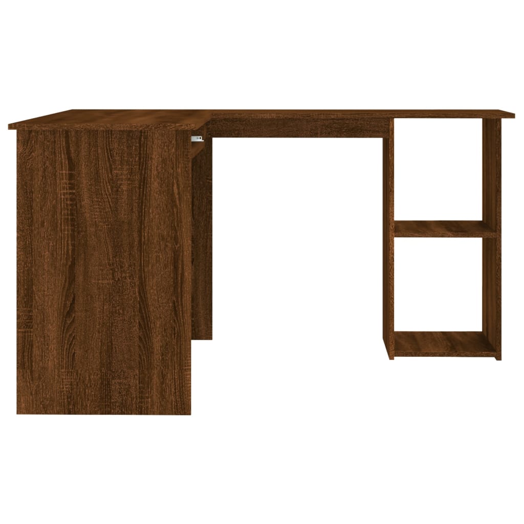 Scrivania Angolo Rovere Marrone 120x140x75 cm Legno Multistrato - homemem39