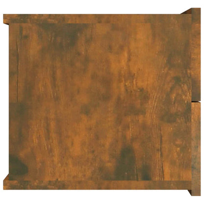 Comodino Rovere Fumo 40x30x30 cm Legno Multistrato - homemem39