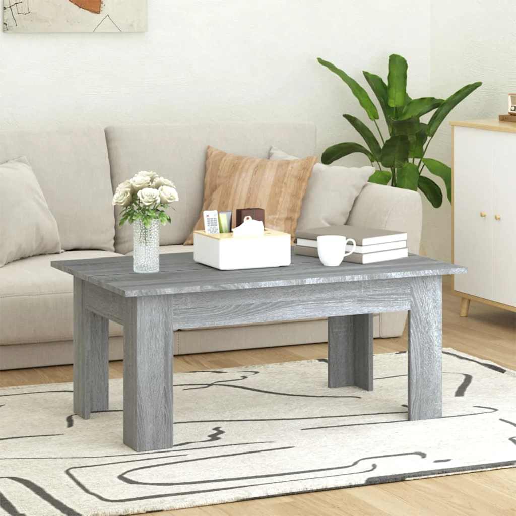 Tavolino da Salotto Grigio Sonoma 100x60x42cm Legno Multistrato | homemem39