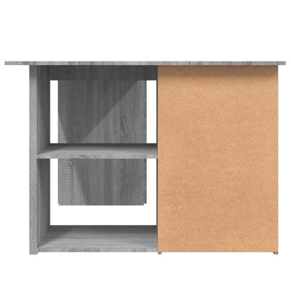 Scrivania Angolo Grigio Sonoma 145x100x76 cm Legno Multistrato - homemem39