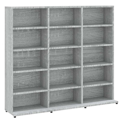 Mobile Porta CD Grigio Sonoma 100x23x89,5 cm Legno Multistrato - homemem39
