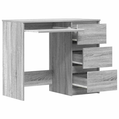 Scrivania Grigio Sonoma 90x45x76 cm in Legno Multistrato - homemem39