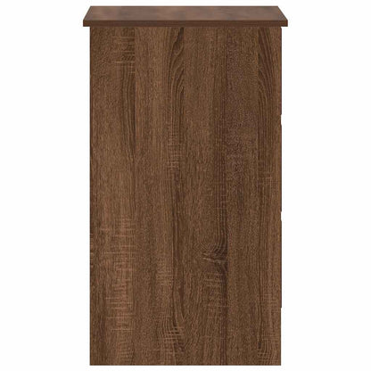 Scrivania Rovere Marrone 90x45x76 cm in Legno Multistrato - homemem39