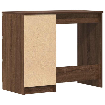 Scrivania Rovere Marrone 90x45x76 cm in Legno Multistrato - homemem39