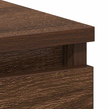 Scrivania Rovere Marrone 90x45x76 cm in Legno Multistrato - homemem39