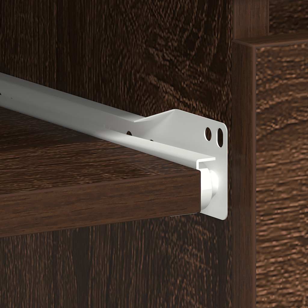 Scrivania Rovere Marrone 90x45x76 cm in Legno Multistrato - homemem39