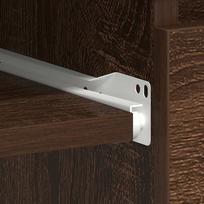 Scrivania Rovere Marrone 90x45x76 cm in Legno Multistrato - homemem39