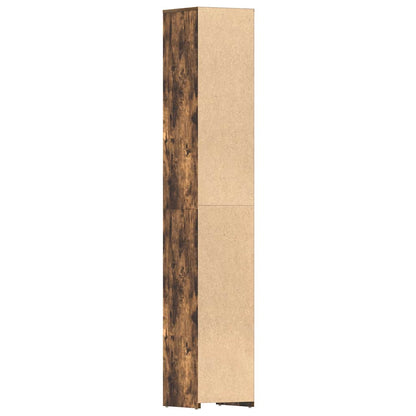 Armadietto Bagno Rovere Fumo 30x30x183,5cm Legno tecnico | homemem39