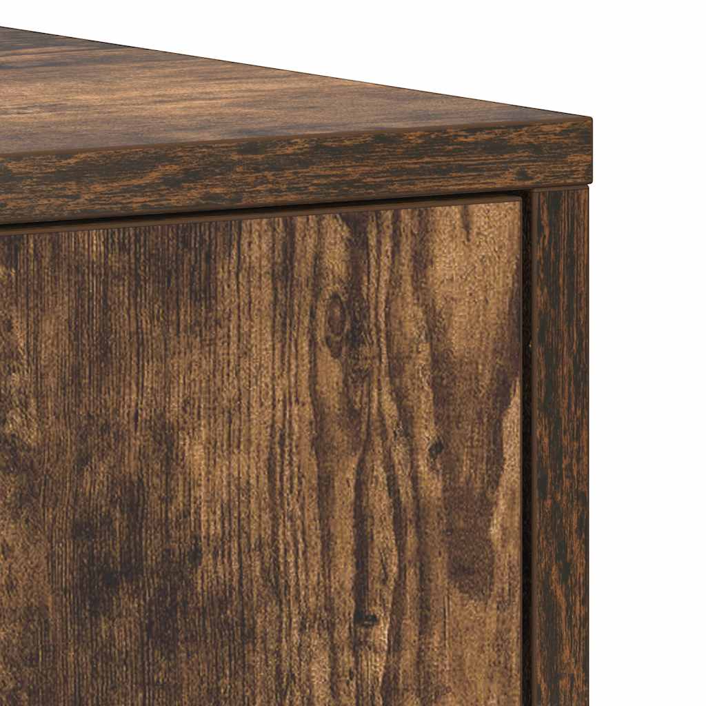 Armadietto Bagno Rovere Fumo 30x30x183,5cm Legno tecnico | homemem39