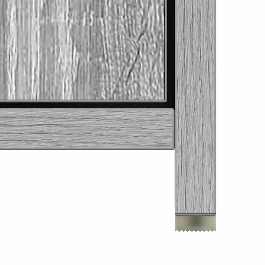 Armadietto Bagno Grigio Sonoma 30x30x183,5 cm Legno tecnico