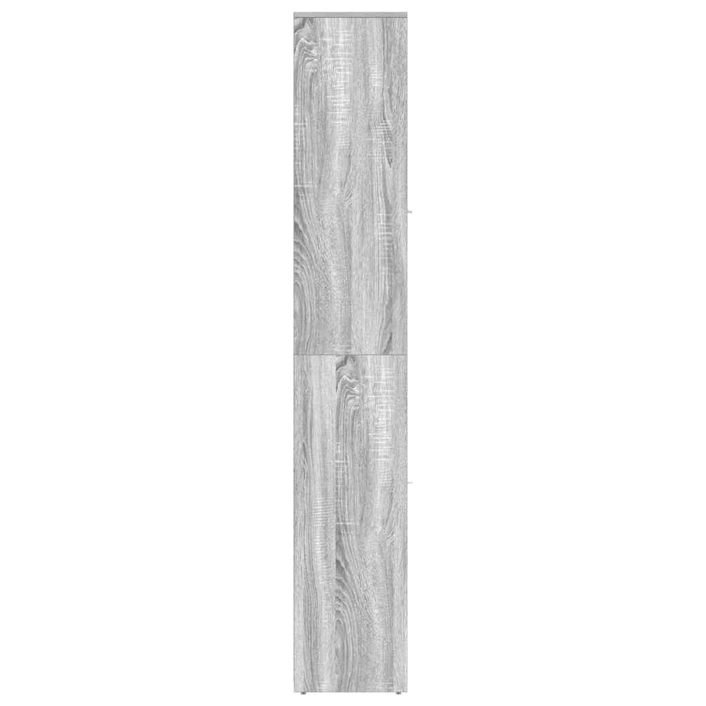 Armadietto Bagno Grigio Sonoma 30x30x183,5 cm Legno tecnico | homemem39