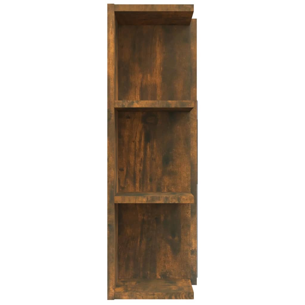 Mobile Bagno Specchio Rovere Fumo 80x20,5x64 Legno Multistrato | homemem39