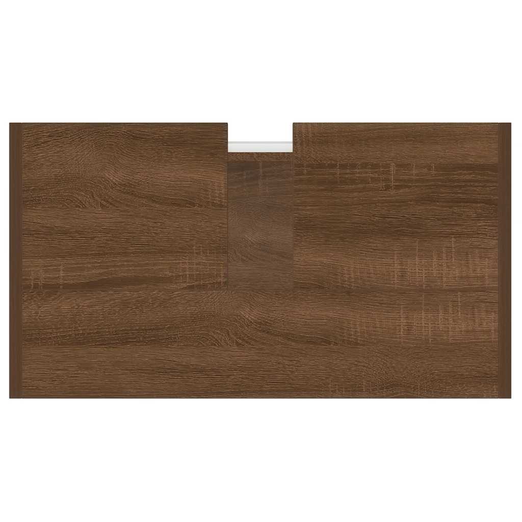 Armadietto Bagno Rovere Marrone 60x33x60cm Legno Ingegnerizzato - homemem39