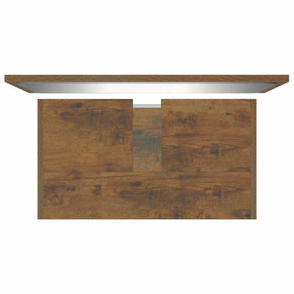 Set di Mobili da Bagno Rovere Fumo in Legno Multistrato