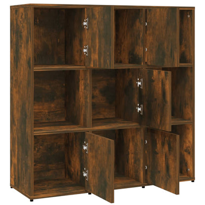 Libreria Rovere Fumo 90x30x90 cm in Legno Multistrato | homemem39