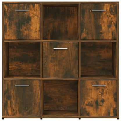 Libreria Rovere Fumo 90x30x90 cm in Legno Multistrato | homemem39