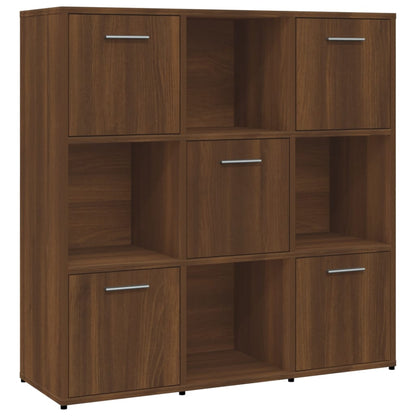 Libreria Rovere Marrone 90x30x90 cm in Legno Multistrato | homemem39