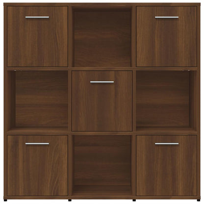 Libreria Rovere Marrone 90x30x90 cm in Legno Multistrato