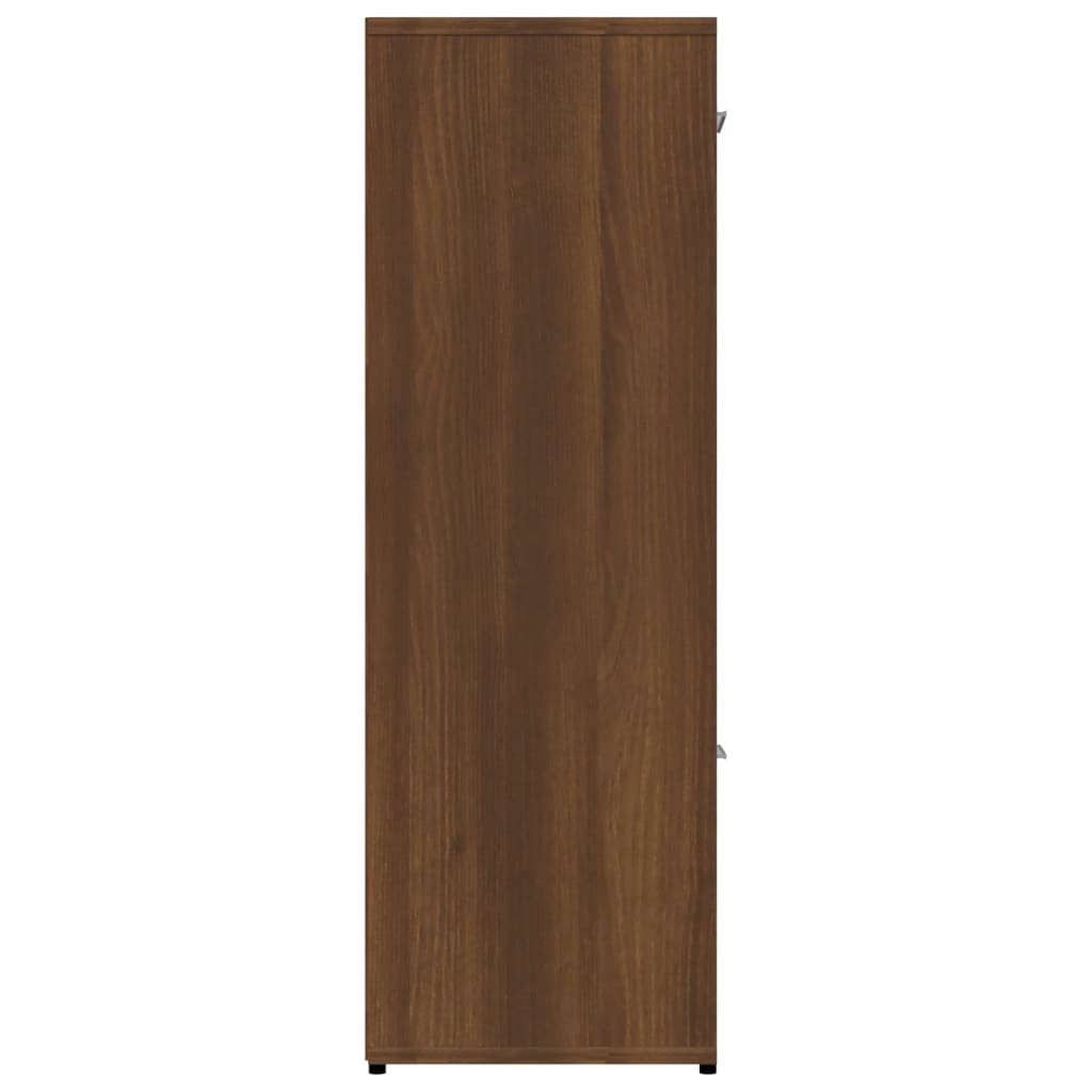 Libreria Rovere Marrone 90x30x90 cm in Legno Multistrato | homemem39