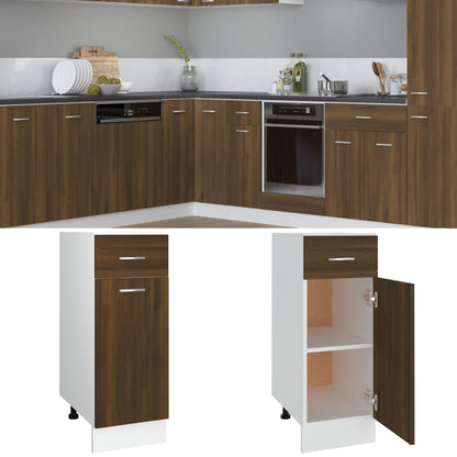Mobile con Cassetto “Lyon” Rovere Marrone 30x46x81,5 - homemem39