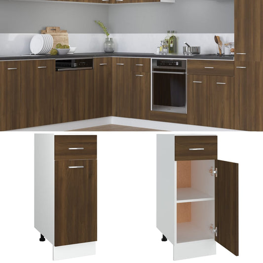 Mobile con Cassetto “Lyon” Rovere Marrone 30x46x81,5 - homemem39
