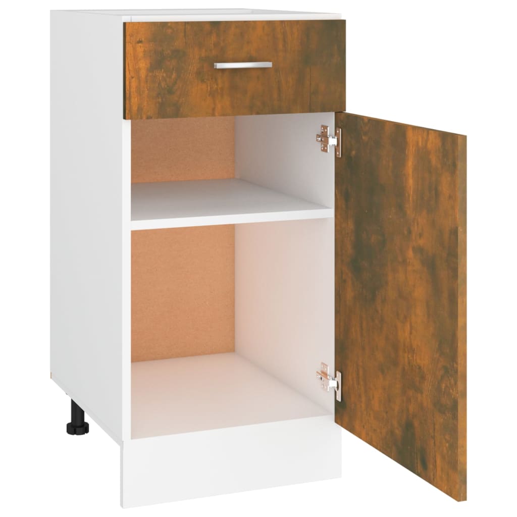 Mobile con Cassetto “Lyon” Rovere Fumo 40x46x81,5 cm - homemem39