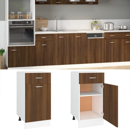 Mobile con Cassetto “Lyon” Rovere Marrone 40x46x81,5