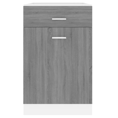 Mobile con Cassetto “Lyon” Grigio Sonoma 50x46x81,5 | homemem39