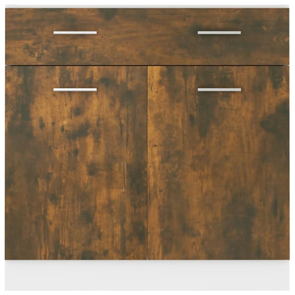 Mobile con Cassetto “Lyon” Rovere Fumo 80x46x81,5 cm - homemem39