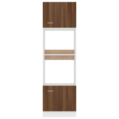 Armadio Microonde “Lyon” Rovere Marrone 60x57x207 cm - homemem39