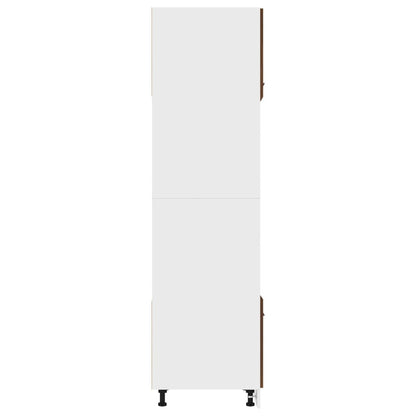 Armadio Microonde “Lyon” Rovere Marrone 60x57x207 cm - homemem39