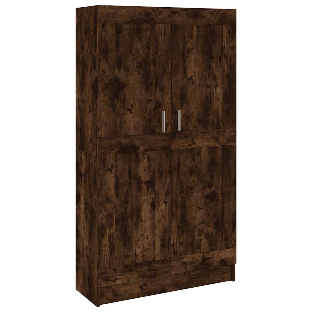 Libreria Rovere Fumo 82,5x30,5x150 cm in Legno Multistrato | homemem39