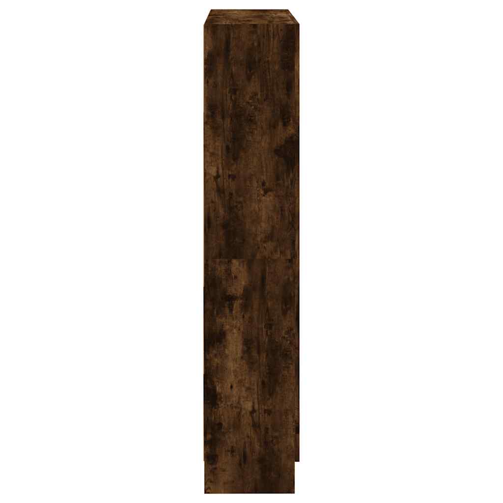 Libreria Rovere Fumo 82,5x30,5x150 cm in Legno Multistrato | homemem39